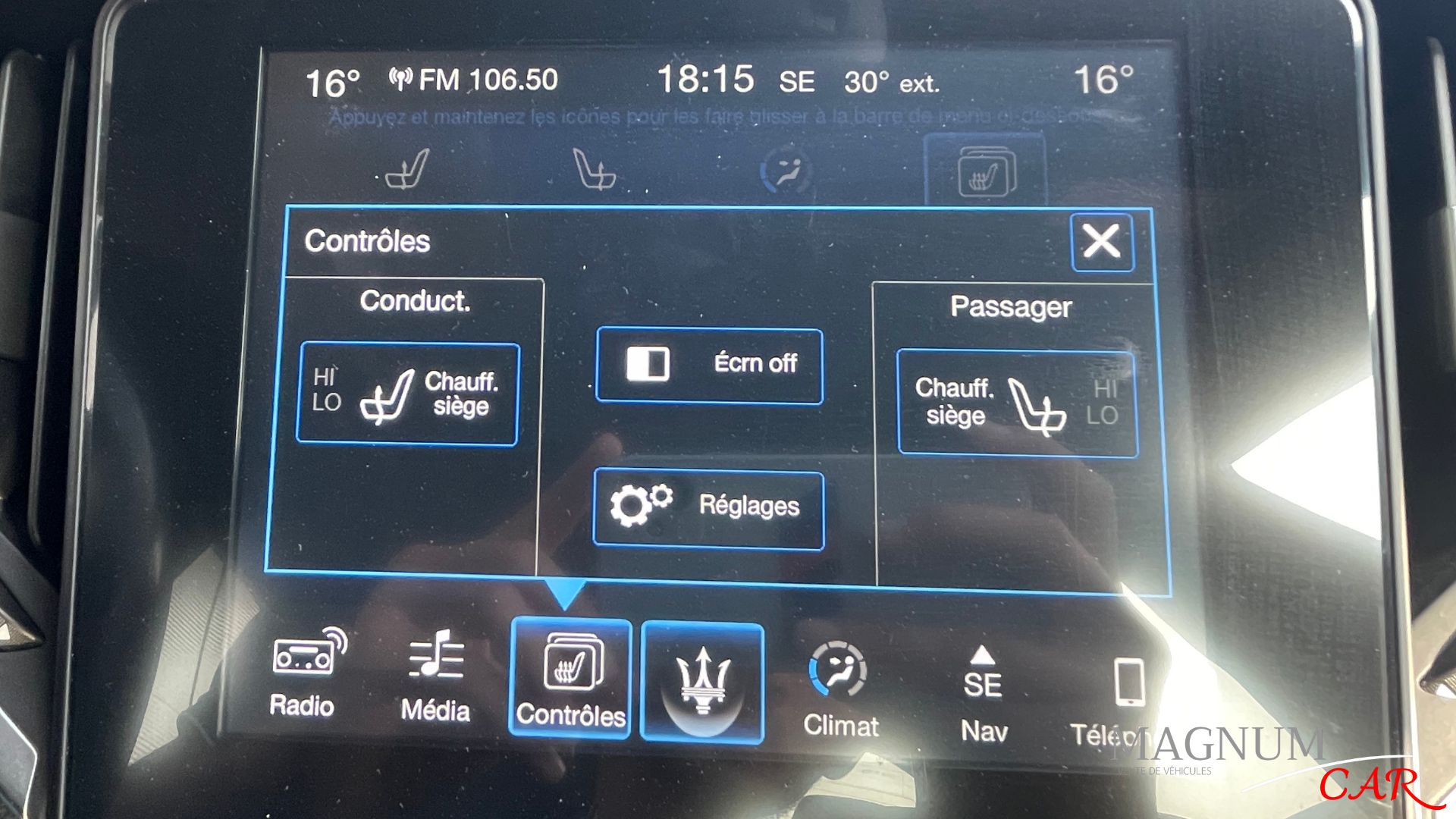 sièges chauffant maserati ghibli phase 2